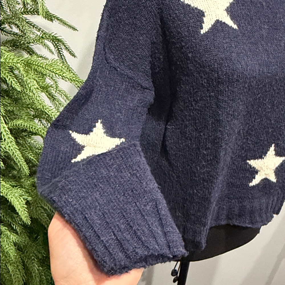 Rails Perci Navy Blue Star Sweater Size XS - Picture 6 of 11